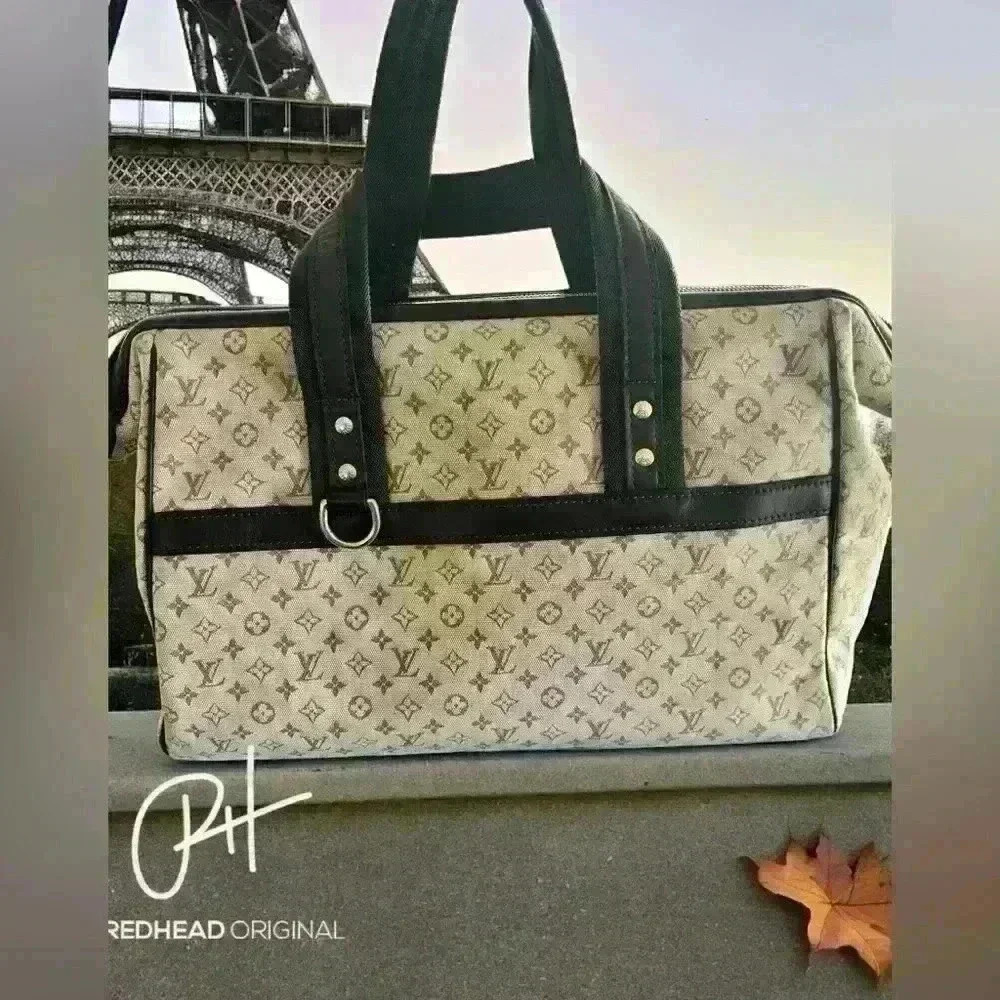 Louis Vuitton denim Josephine EUC in Olive Green “One of one. Will not relist.”